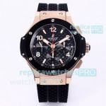 Replica Hublot Big Bang Black Chronograph Watch 44mm - Swiss 4100